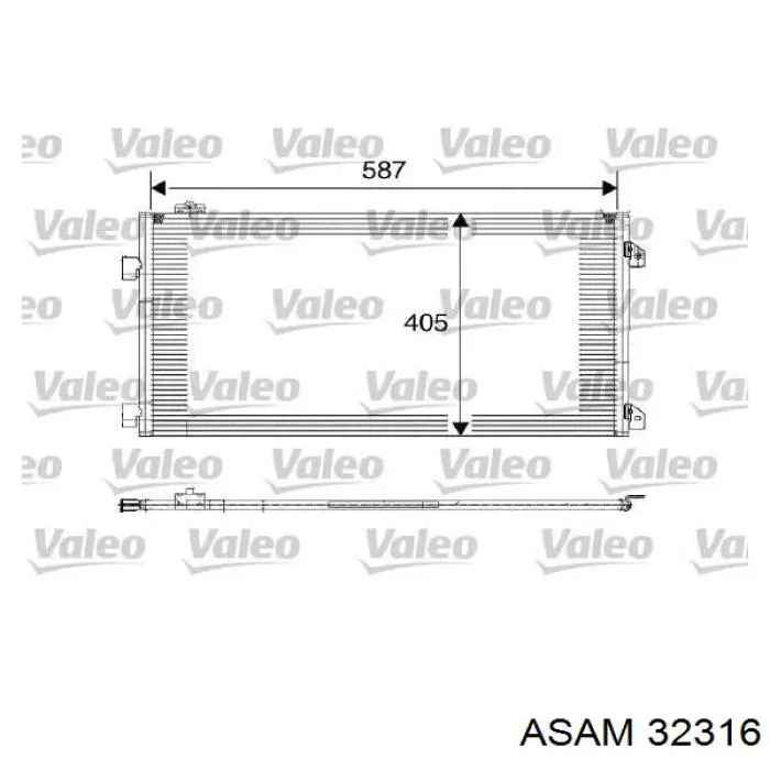 Comprar 32316 Asam Condensador de aire acondicionado