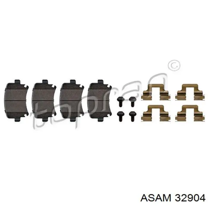 32904 Asam soporte, faro antiniebla derecho