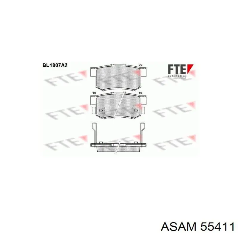 Comprar 55411 Asam Pastillas de freno traseras