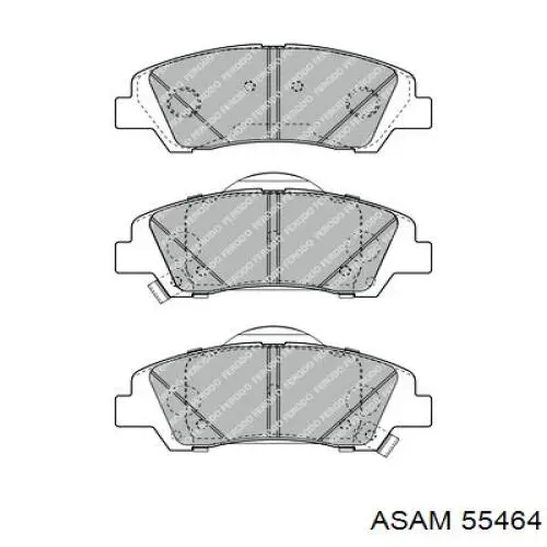 55464 Asam Pastillas freno traseras