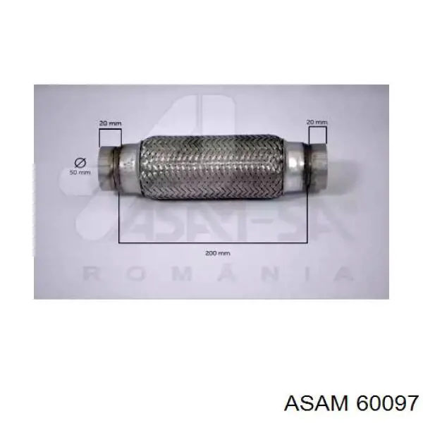 Tubo flexible de escape Asam 60097 precio, desde 17,42 EUR