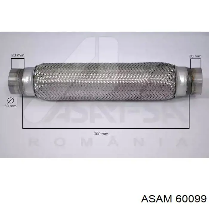 Tubo flexible de escape Asam 60099 precio, desde 23,69 EUR