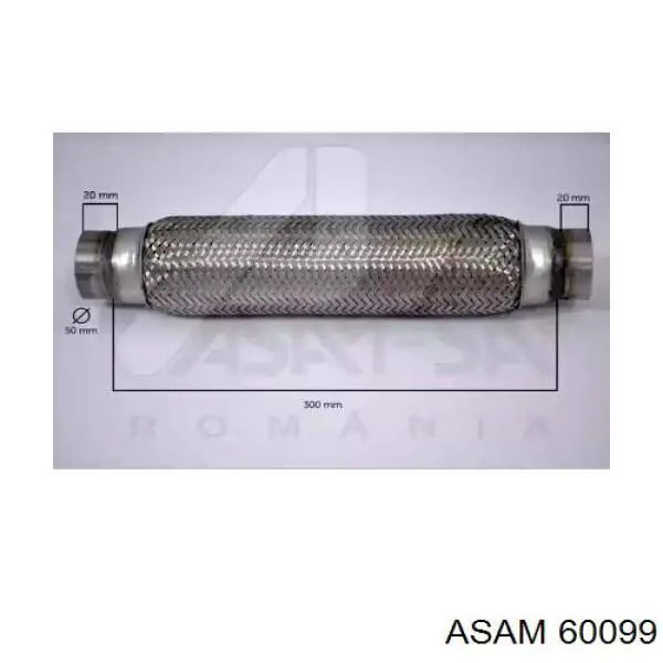 50X280 Asmet chapa ondulada del silenciador