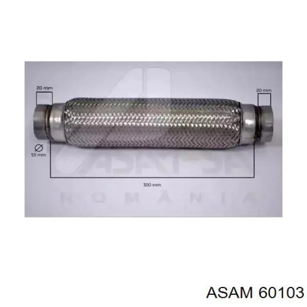 Tubo flexible de escape Asam 60103 precio, desde 18,93 EUR