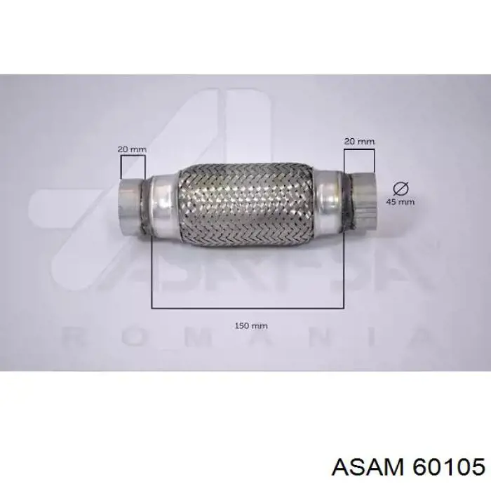 Tubo flexible de escape Asam 60105 precio, desde 15,99 EUR