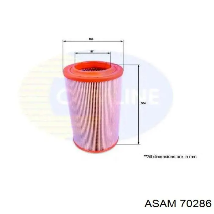 Filtro de aire 70286 Asam