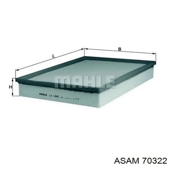 El filtro de aire Asam 70322 precio, desde 11,01 EUR