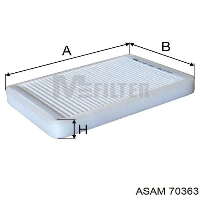 70363 Asam filtro habitáculo