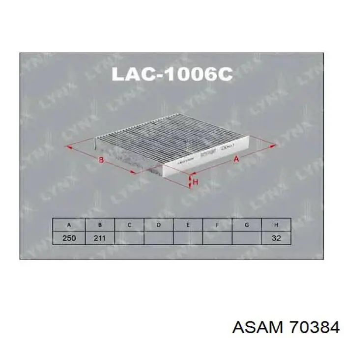 Comprar 70384 Asam Filtro de aire del habitáculo