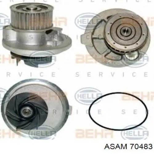 Bomba de agua 70483 Asam