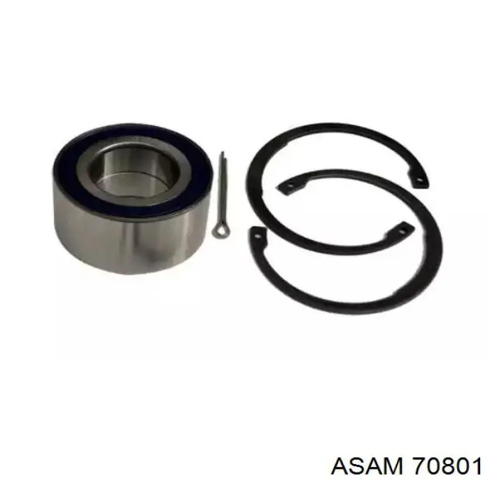 Cojinete de rueda delantero 70801 Asam