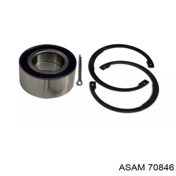 Cojinete de cubo delantero/trasero 70846 Asam