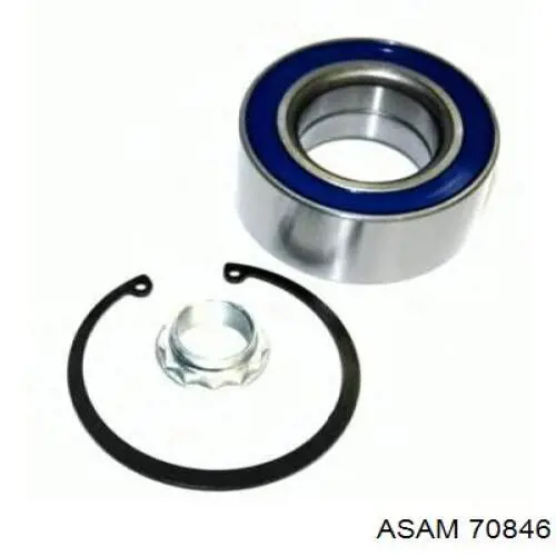 Cojinete de cubo delantero/trasero Asam 70846