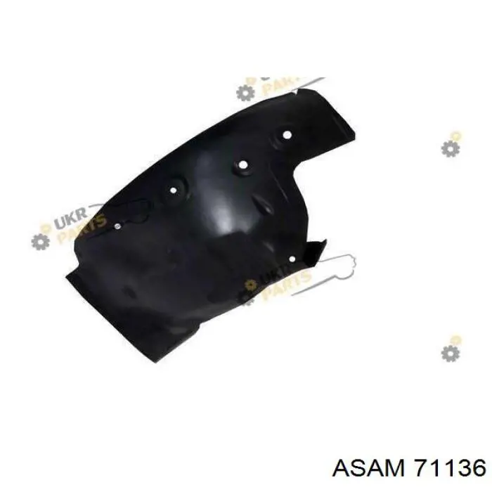 Guardabarros interior trasero derecho del guardafango delantero Asam 71136 precio, desde 23,63 EUR