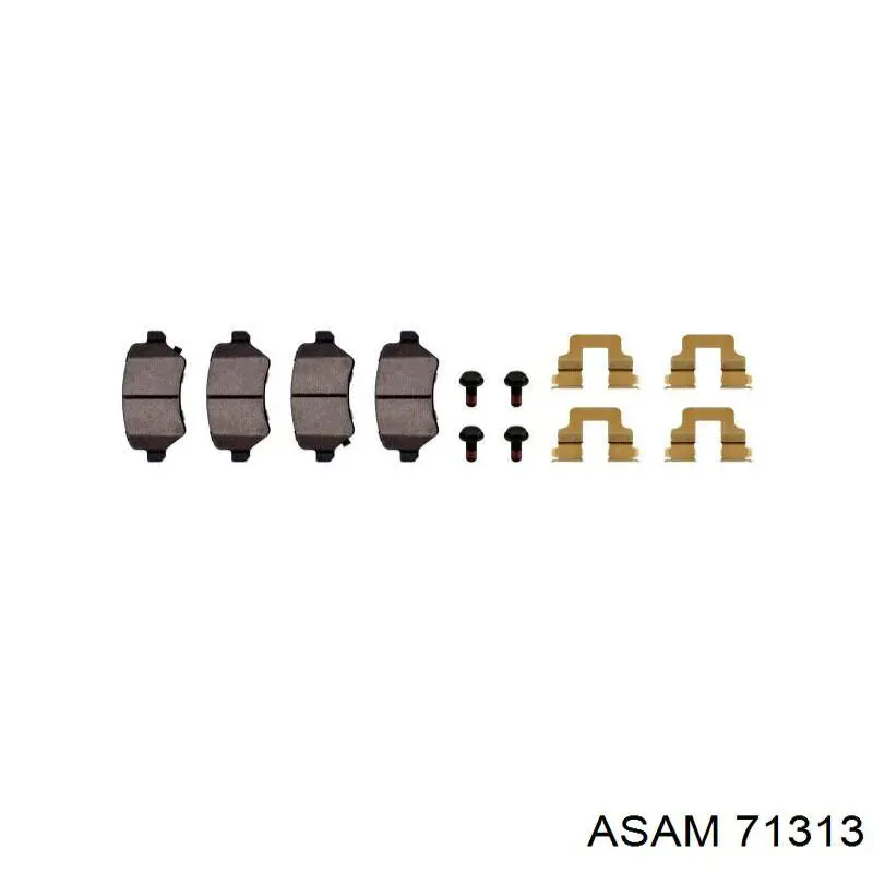 Pastillas traseras de freno Asam 71313 precio, desde 17,77 EUR