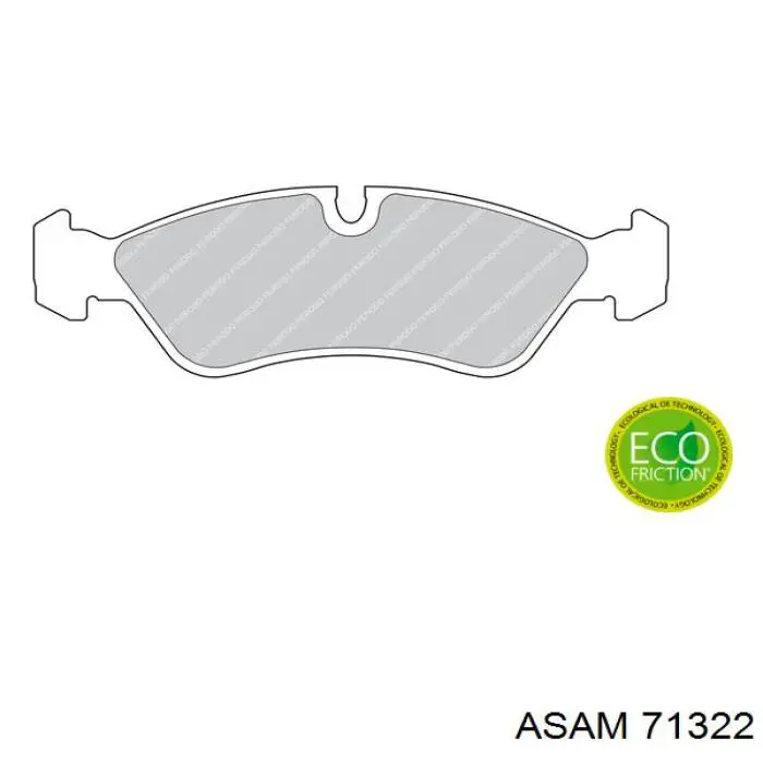 Comprar 71322 Asam Pastillas delanteras de freno