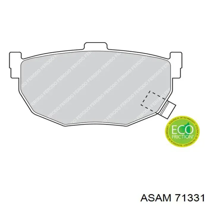 Pastillas traseras de freno Asam 71331 precio, desde 14,79 EUR