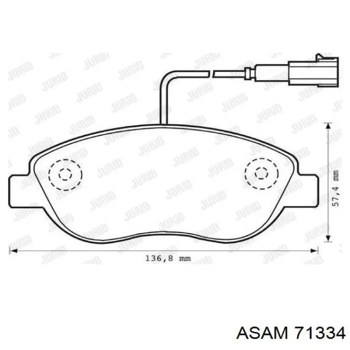 Pastillas de freno delanteras Citroen C3 1 FC
