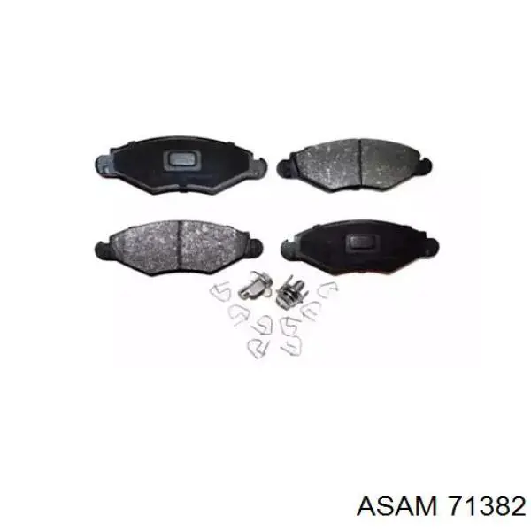 71382 Asam Pastillas delanteras