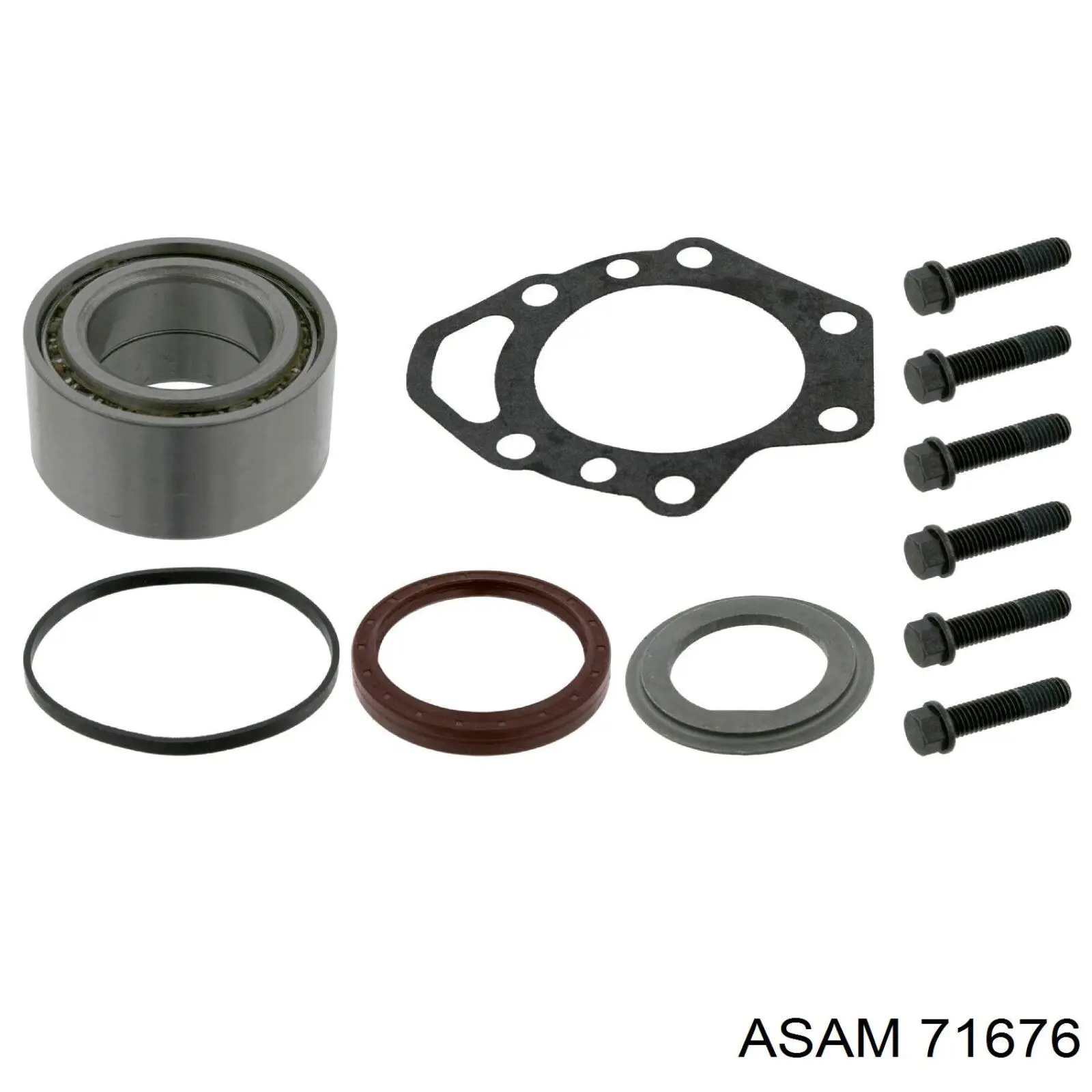 71676 Asam cojinete de rueda trasero