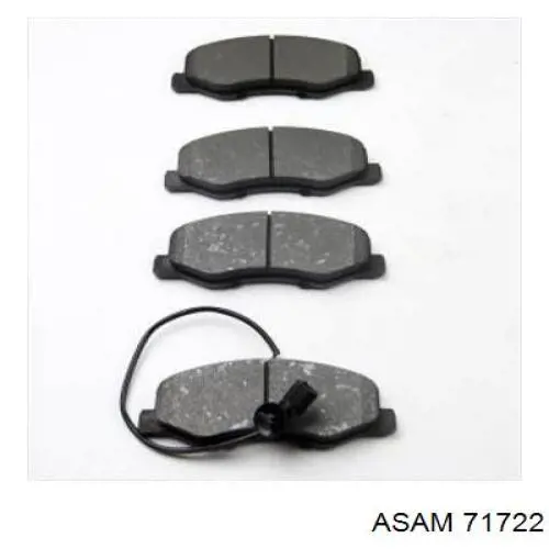 71722 Asam Pastillas freno traseras