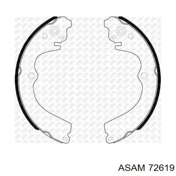 72619 Asam pastillas de freno delanteras