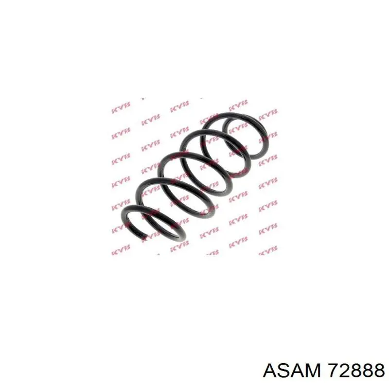 72888 Asam muelle de suspensión eje delantero
