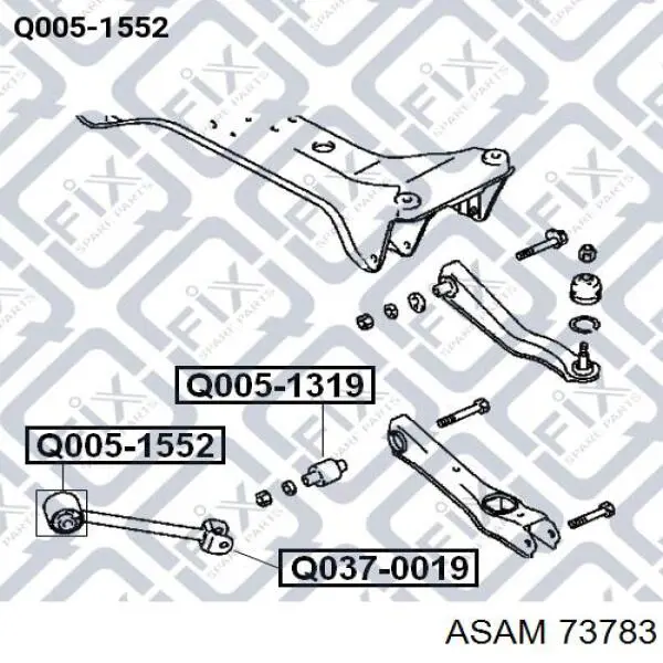 73783 Asam muelle de suspensión eje delantero