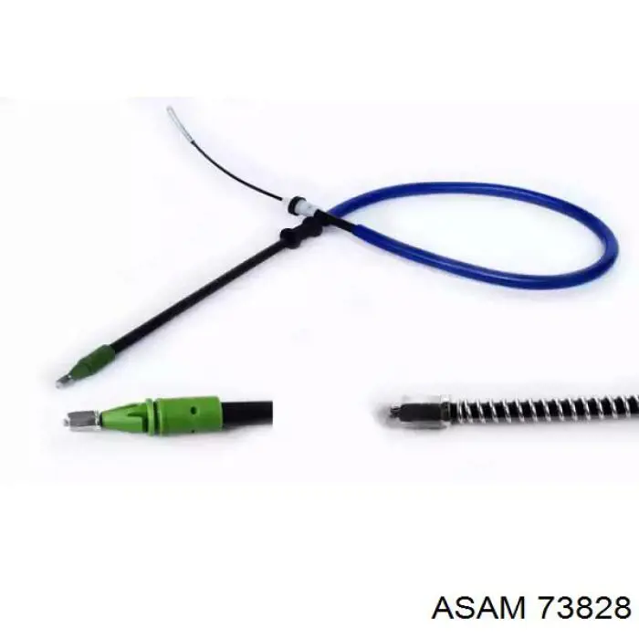 73828 Asam cable de freno de mano trasero derecho/izquierdo