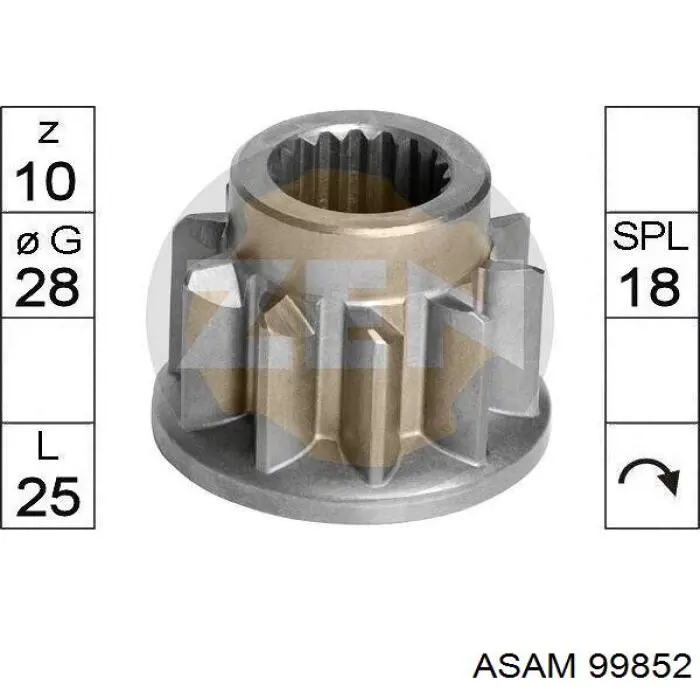 Comprar 99852 Asam Portaescobillas motor de arranque