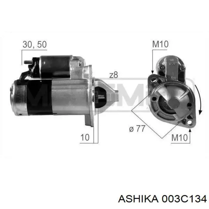 MD192228 Mitsubishi Arranque motores