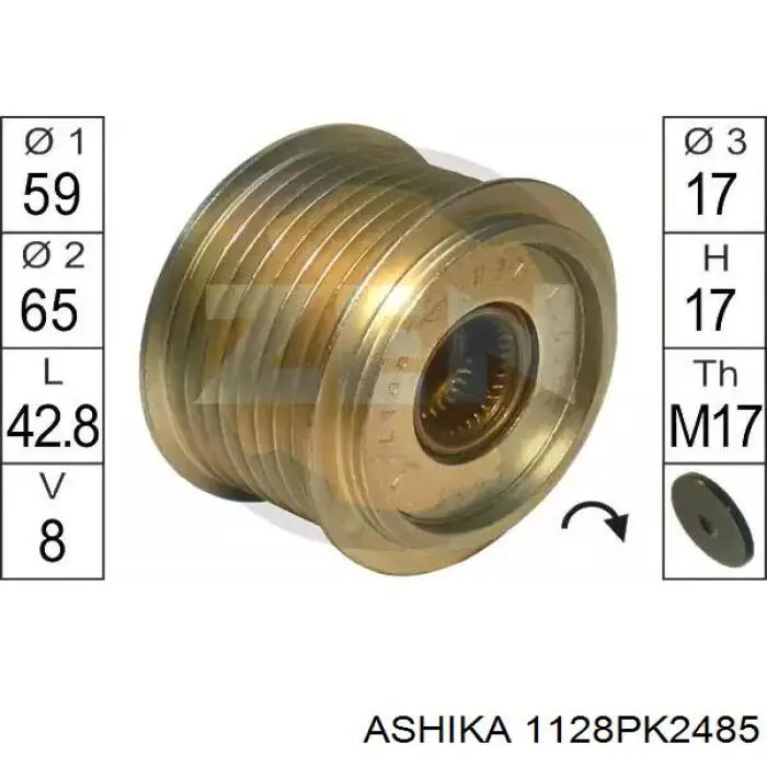 1128PK2485 Ashika correa trapezoidal