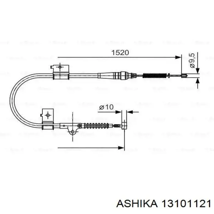 Comprar ADN146302 Blue Print Cable de freno de mano trasero derecho