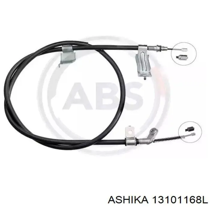 131-01-168L Ashika cable de freno de mano trasero izquierdo