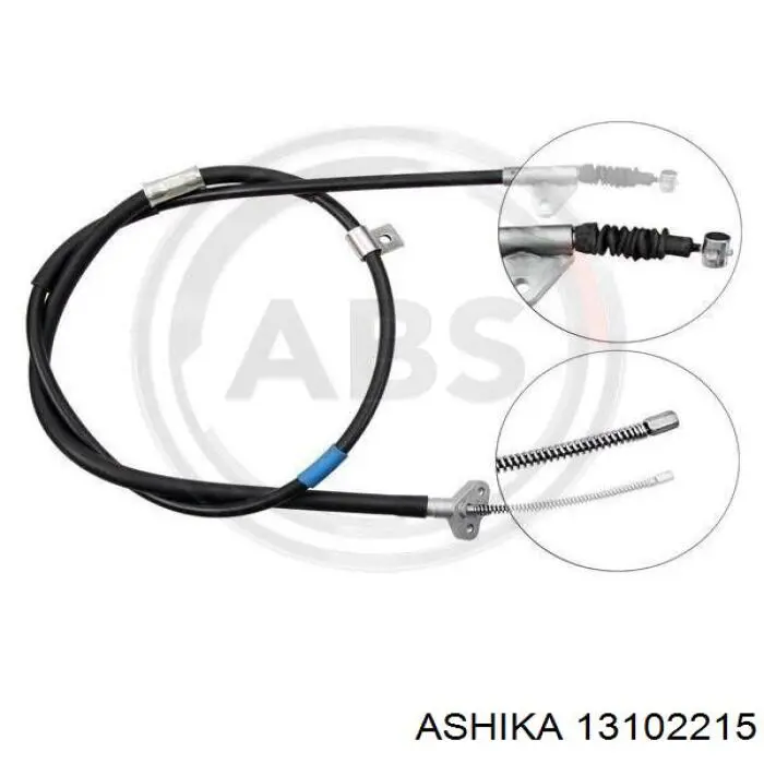 131-02-215 Ashika cable de freno de mano trasero derecho