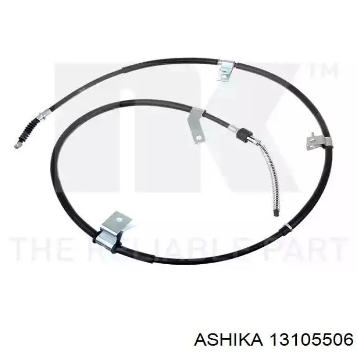 13105506 Ashika cable de freno de mano trasero izquierdo