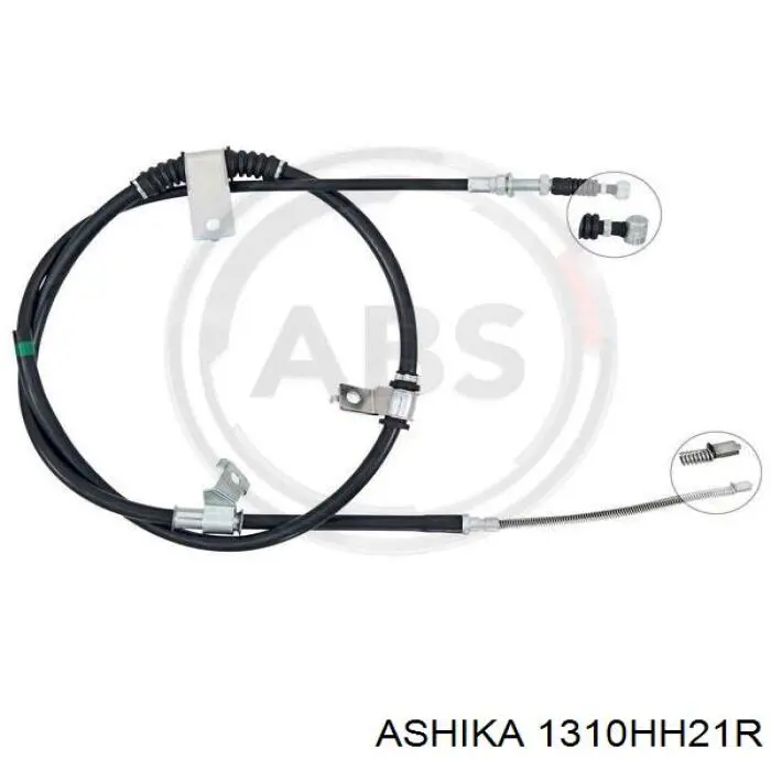 131-0H-H21R Ashika cable de freno de mano trasero derecho