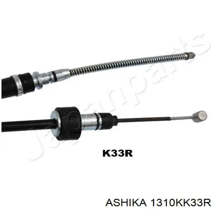 131-0K-K33R Ashika cable de freno de mano trasero derecho