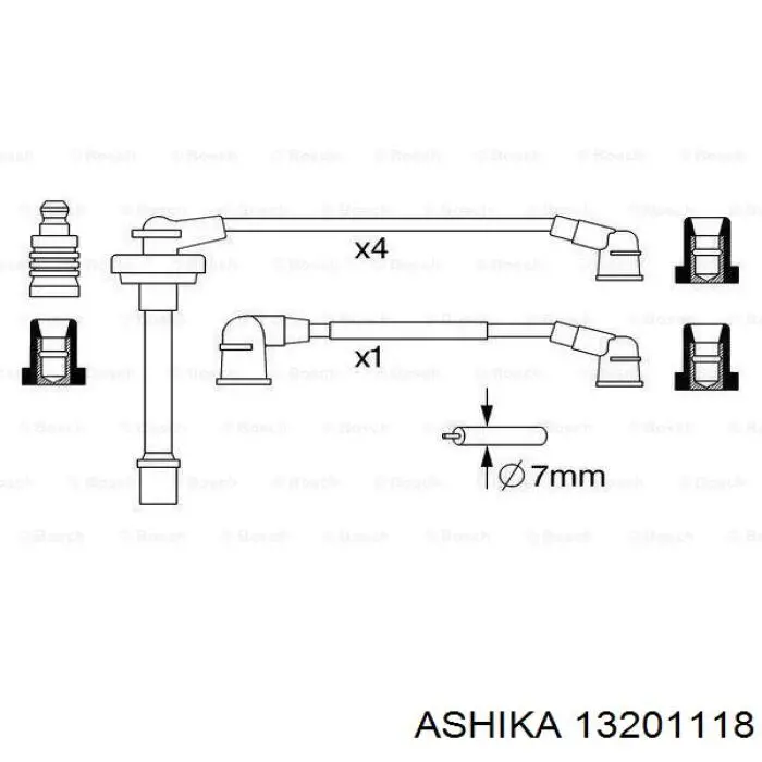 Juego de cables de encendido Nissan Sunny 3 N14