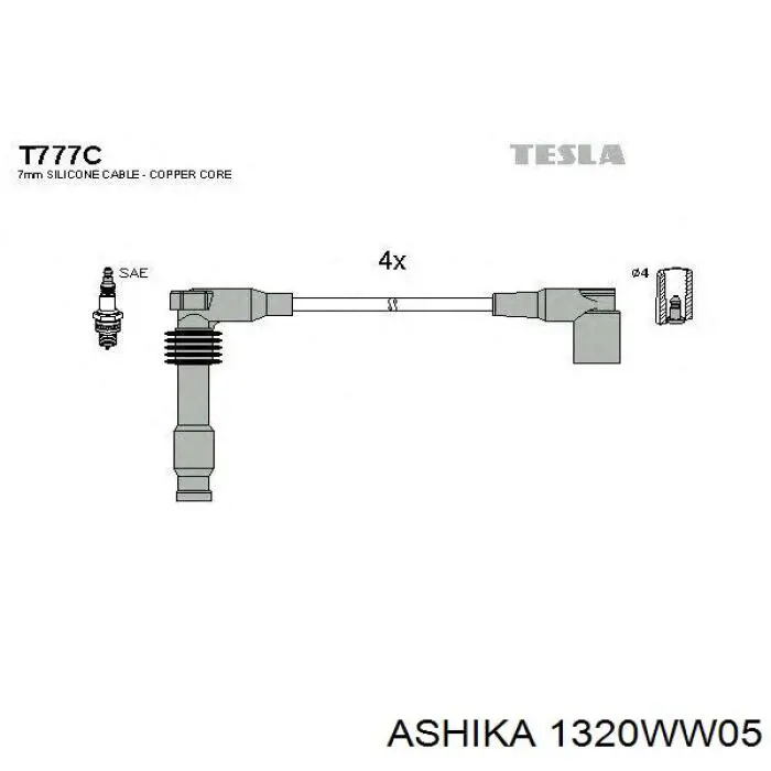 Comprar ICW05 Japan Parts Cable de bujía