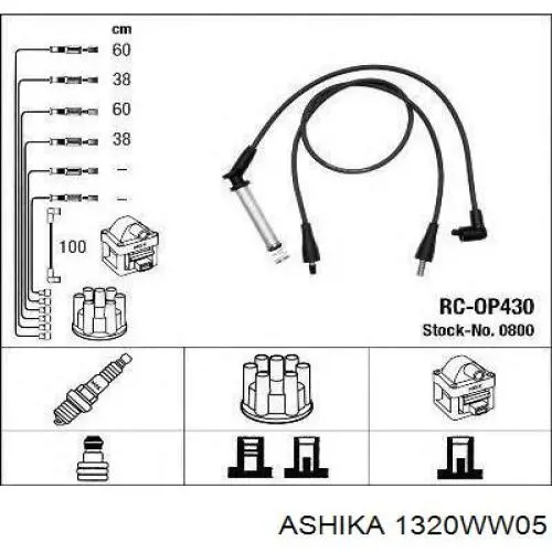 Cables de bujías ICW05 Japan Parts