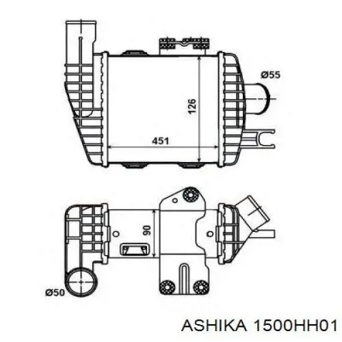 Válvula de solenoide de control de mariposa EGR Blue Print ADG072121