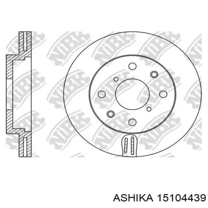 151-04-439 Ashika sensor abs trasero izquierdo