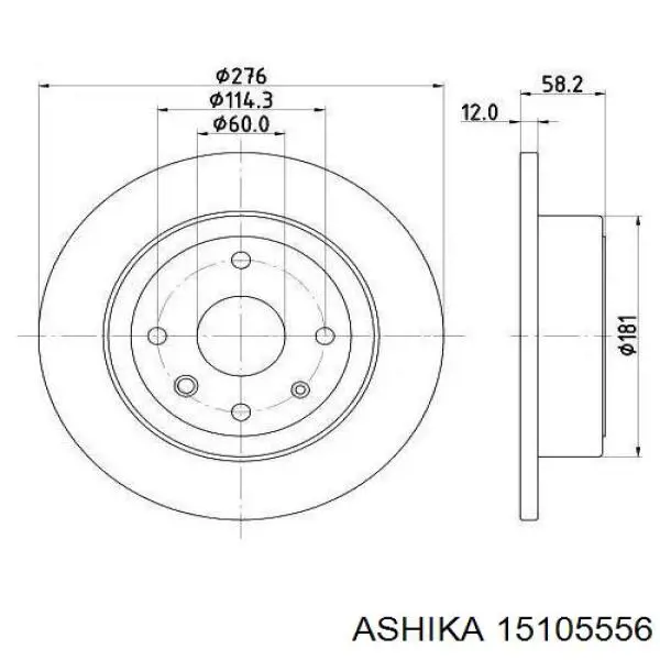 15105556 Ashika Sensor revoluciones de la rueda, delantero izquierdo