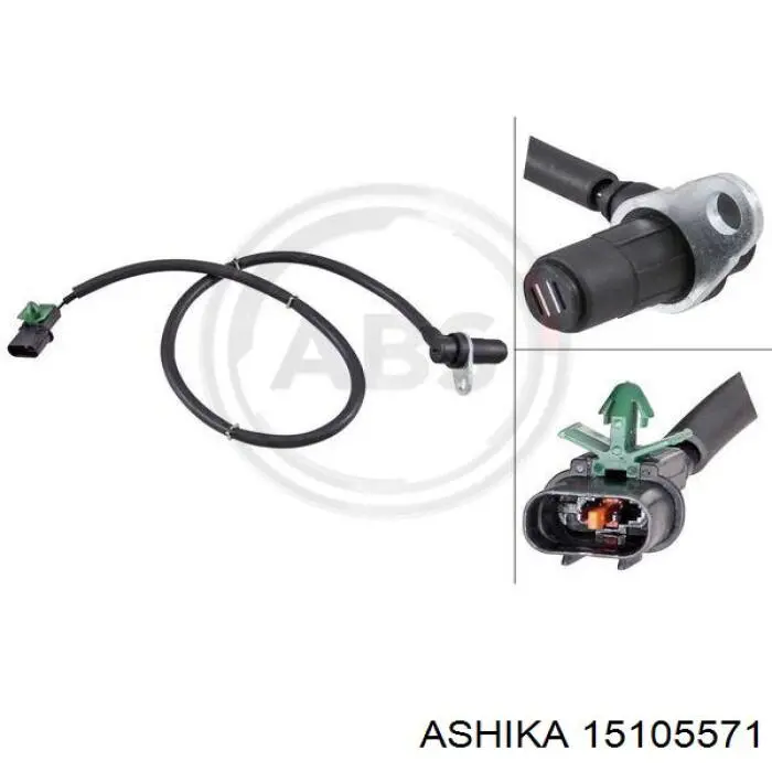 151-05-571 Ashika sensor abs trasero derecho