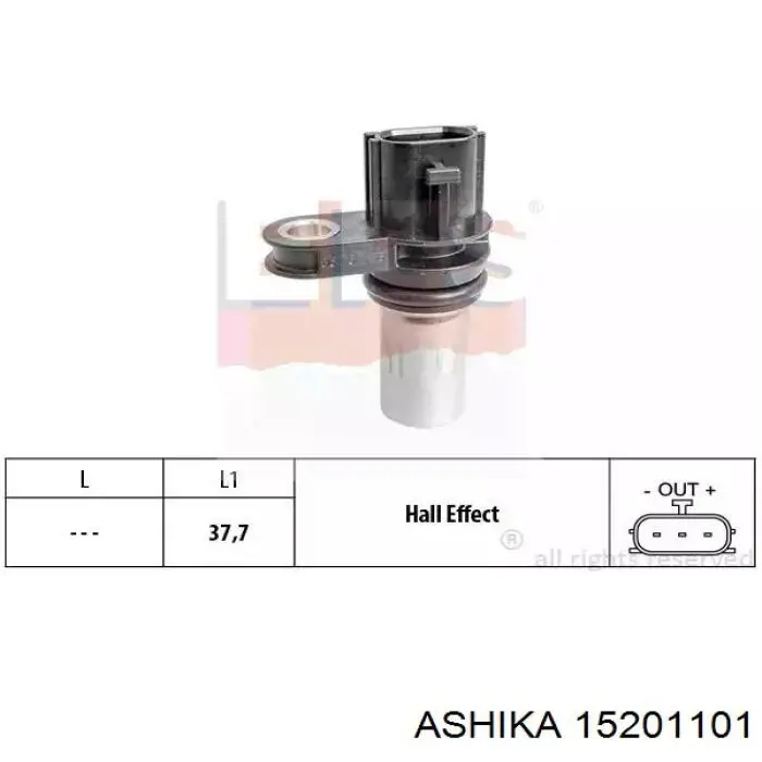 Generador de impulsos, cigüeñal  Ashika 15201101 precio, desde 16,08 EUR