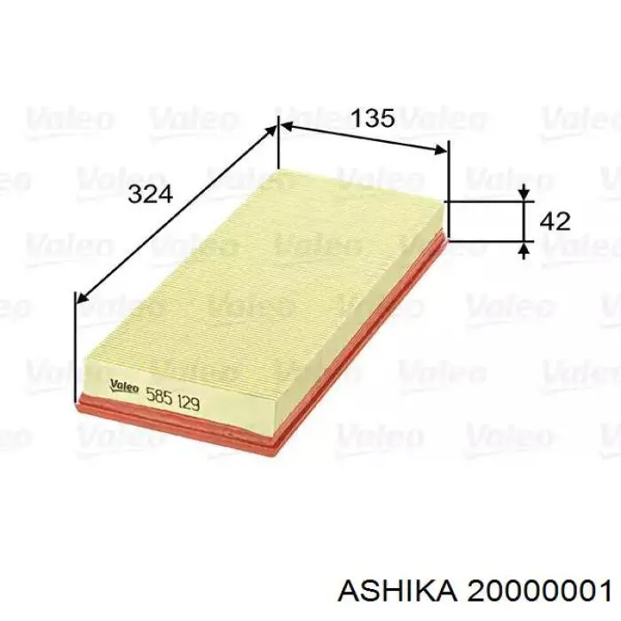 Comprar 20000001 Ashika Filtro de aire
