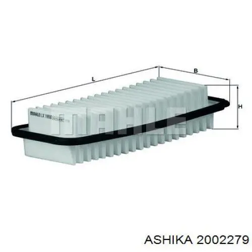 2002279 Ashika filtro de aire