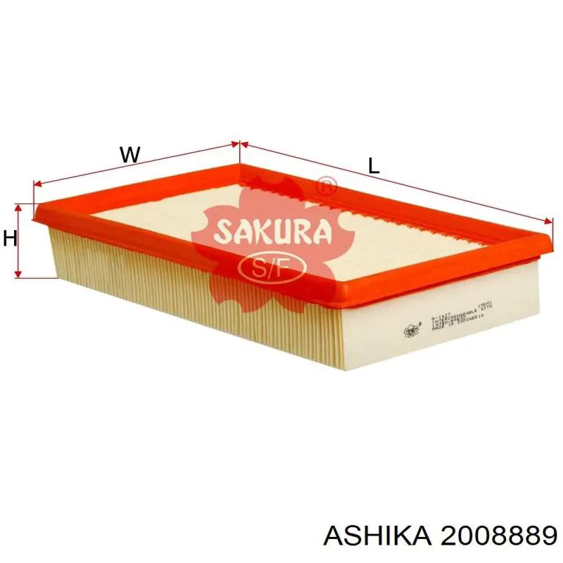 Filtro de aire 1378075F00000 Suzuki