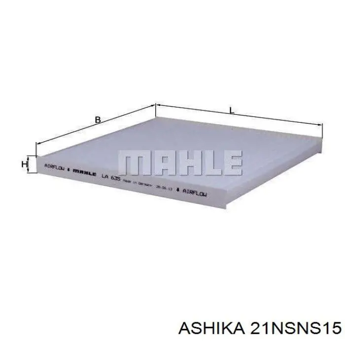 21-NS-NS15 Ashika filtro habitáculo